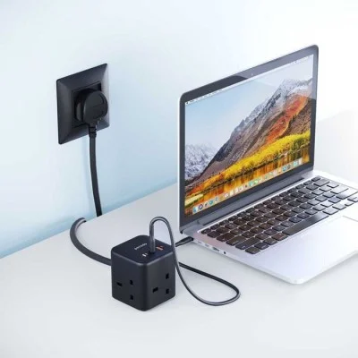 Porodo Multi-Port GaN Power Cube Charger - Black